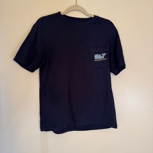 Vineyard Vines Classic Navy Tee with Whale Pocket Size XS 100% cotton